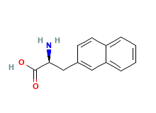 2D structure of 2-Naphthyl-L-alanine