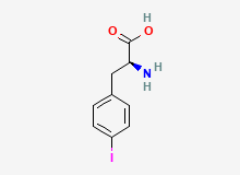 2D structure of 4-Iodo-L-phenylalanine