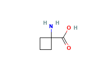 2D structure of 1-Aminocyclobutane-1-carboxylic acid