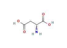 2D structure of D-Aspartic acid
