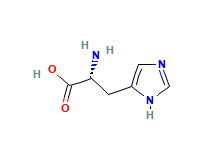 2D structure of D-Histidine