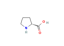 2D structure of D-Proline