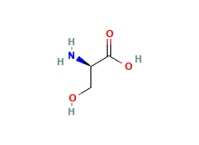 2D structure of D-Serine