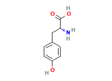 2D structure of D-Tyrosine