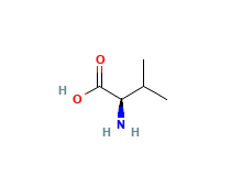 2D structure of D-Valine
