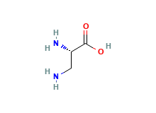 2D structure of L-alpha,beta-Diaminopropionic acid