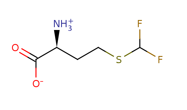 2D structure of S-(difluoromethyl)-homocysteine