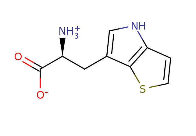 2D structure of 3-(4H-thieno[3,2-b]pyrrol-6-yl)-L-alanine