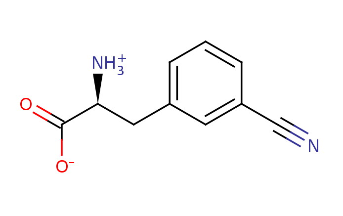 2D structure of 3-cyano-phenylalanine