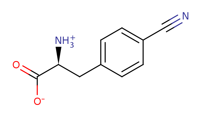 2D structure of 4-cyano-phenylalanine
