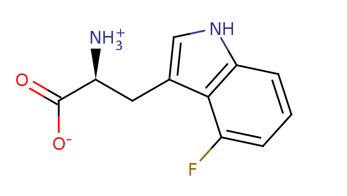 2D structure of 4-fluoro-tryptophan