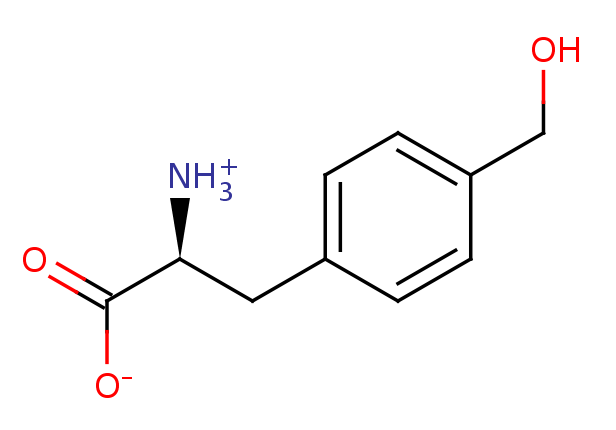 2D structure of 4-hydroxymethyl-phenylalanine