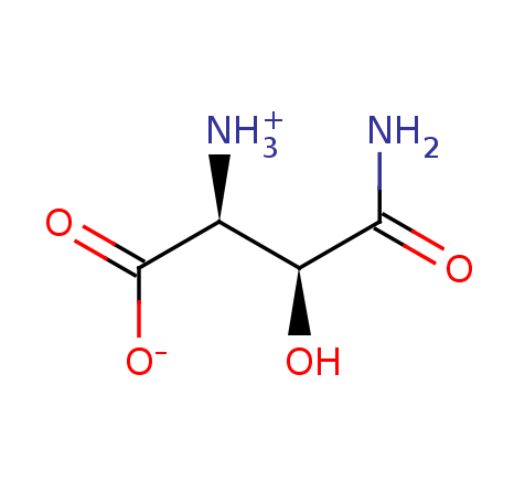 2D structure of Beta-hydroxyasparagine