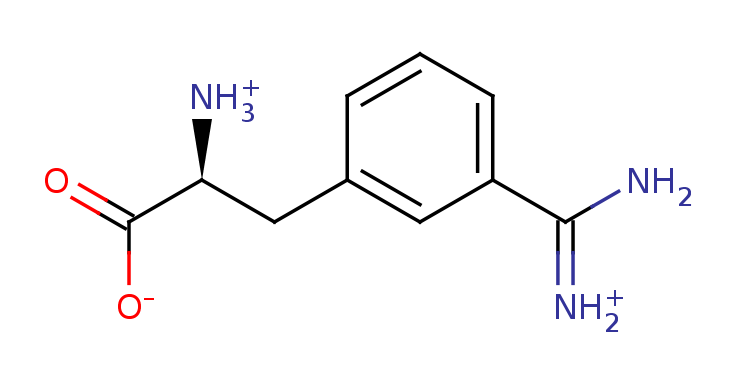 2D structure of M-amidinophenyl-3-alanine