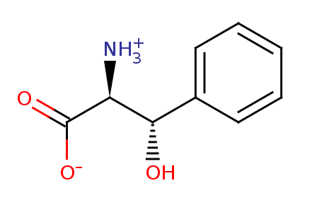 2D structure of Phenylserine