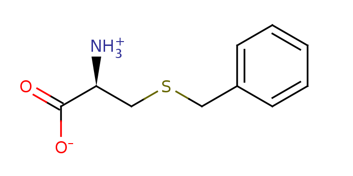 2D structure of Benzylcysteine