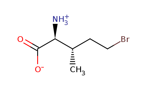 2D structure of 5-bromo-L-isoleucine