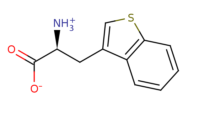 2D structure of 3-(3-benzothienyl)-alanine