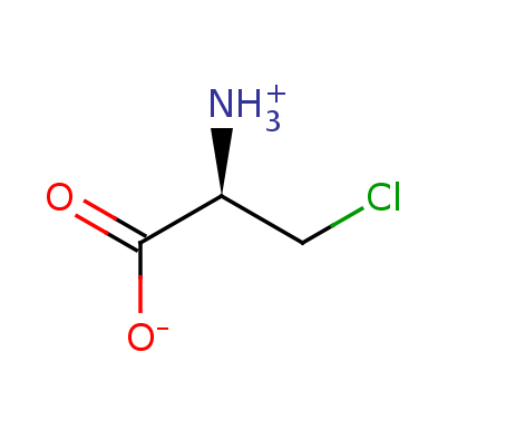 2D structure of 3-chloro-L-alanine