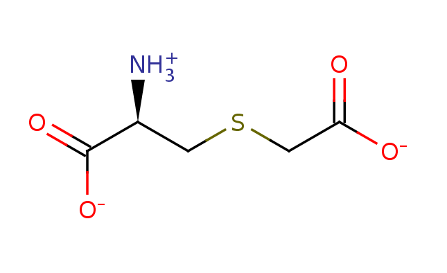 2D structure of Carboxymethylated cysteine