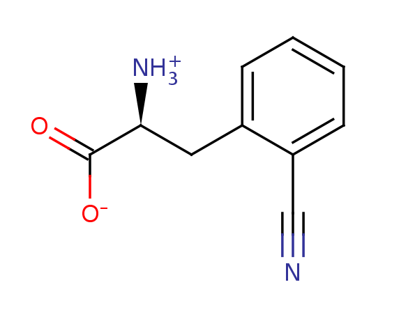 2D structure of 2-cyano-phenylalanine
