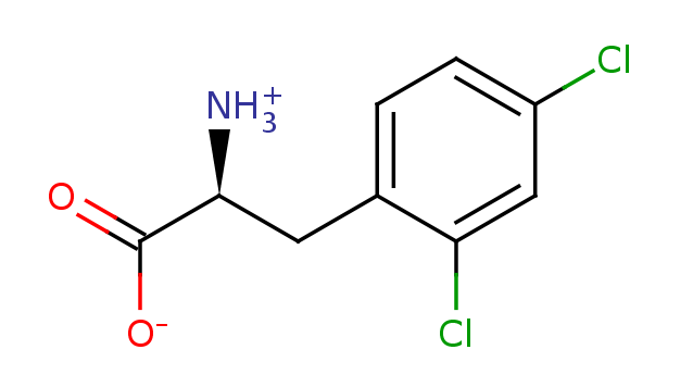 2D structure of 2,4-dichloro-phenylalanine