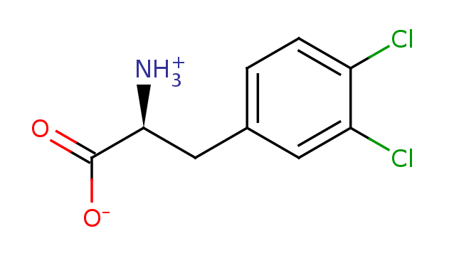 2D structure of 3,4-dichloro-phenylalanine