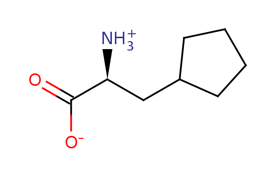 2D structure of 3-Cyclopentyl-alanine