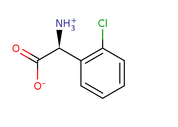 2D structure of 2-Chloro-phenylglycine