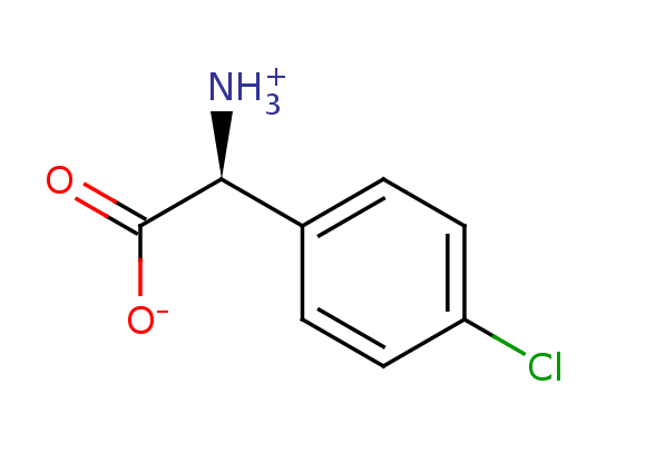 2D structure of 4-Chloro-phenylglycine