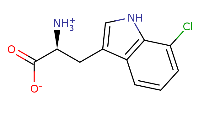2D structure of 7-chloro-tryptophan
