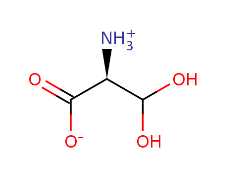 2D structure of 3,3-dihydroxy-alanine