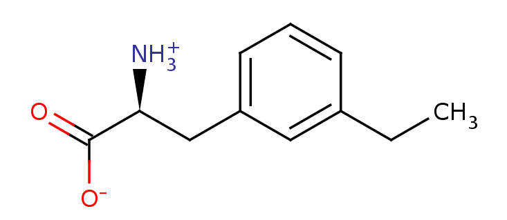 2D structure of 3-ethyl-phenylalanine