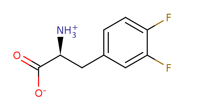 2D structure of 3,4-Difluoro-phenylalanine