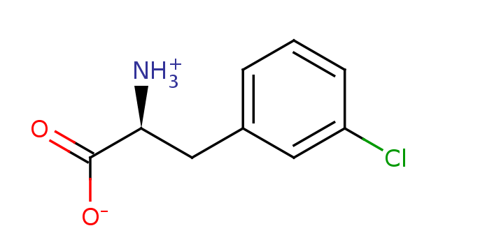 2D structure of 3-chloro-Phenylalanine