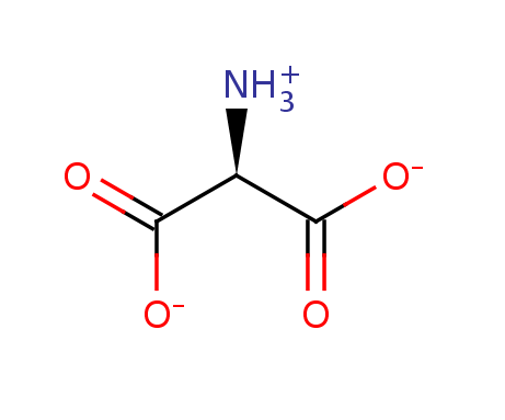 2D structure of 2-amino-propanedioic acid
