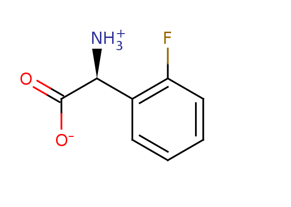 2D structure of 2-Fluoro-phenylglycine