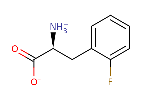 2D structure of 2-Fluoro-Phenylalanine