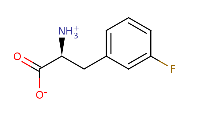 2D structure of 3-Fluoro-Phenylalanine