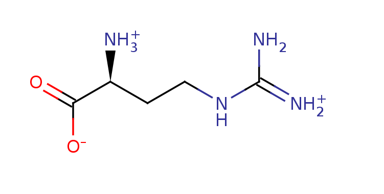 2D structure of 2-Amino-4-guanidinobutryric acid