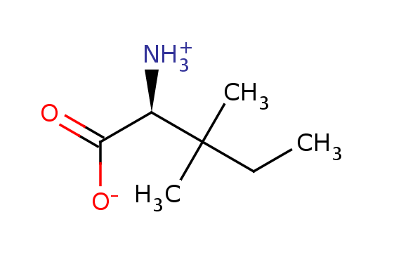 2D structure of 3-methyl-L-alloisoleucine