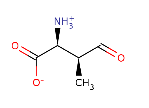 2D structure of 4-oxo-L-valine