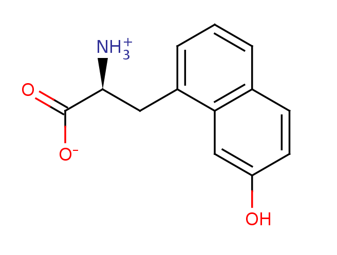 2D structure of 5-hydroxy-1-naphthalene