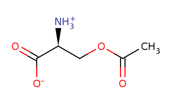 2D structure of O-acetylserine
