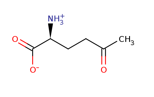 2D structure of 5-oxo-L-norleucine
