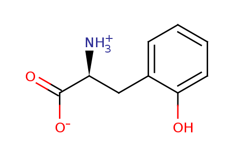 2D structure of O-Tyrosine