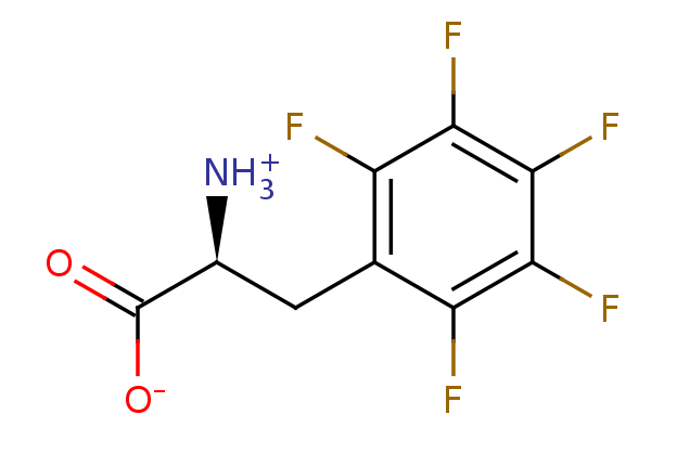 2D structure of Pentafluoro-phenylalanine