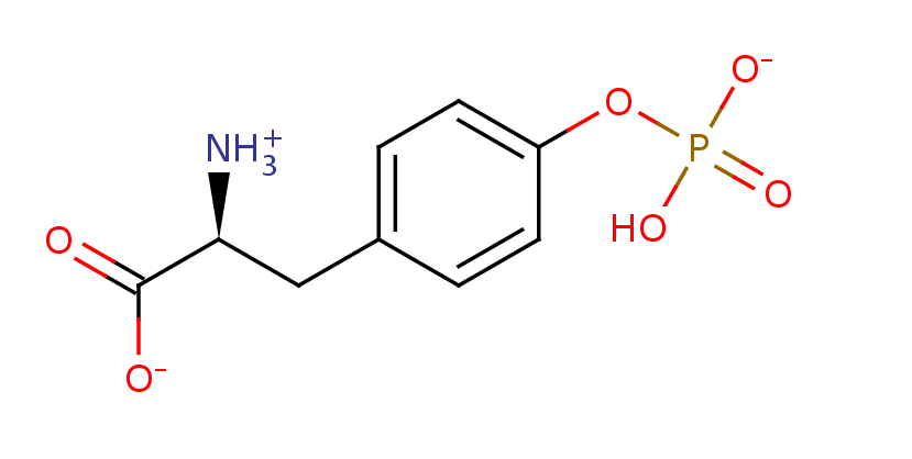 2D structure of Phosphotyrosine
