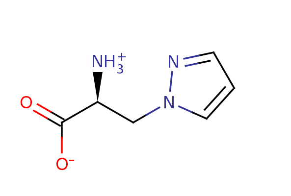 2D structure of 3-(1-Pyrazolyl)-alanine