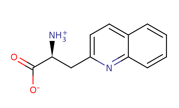 2D structure of 3-(2-Quinolyl)-alanine
